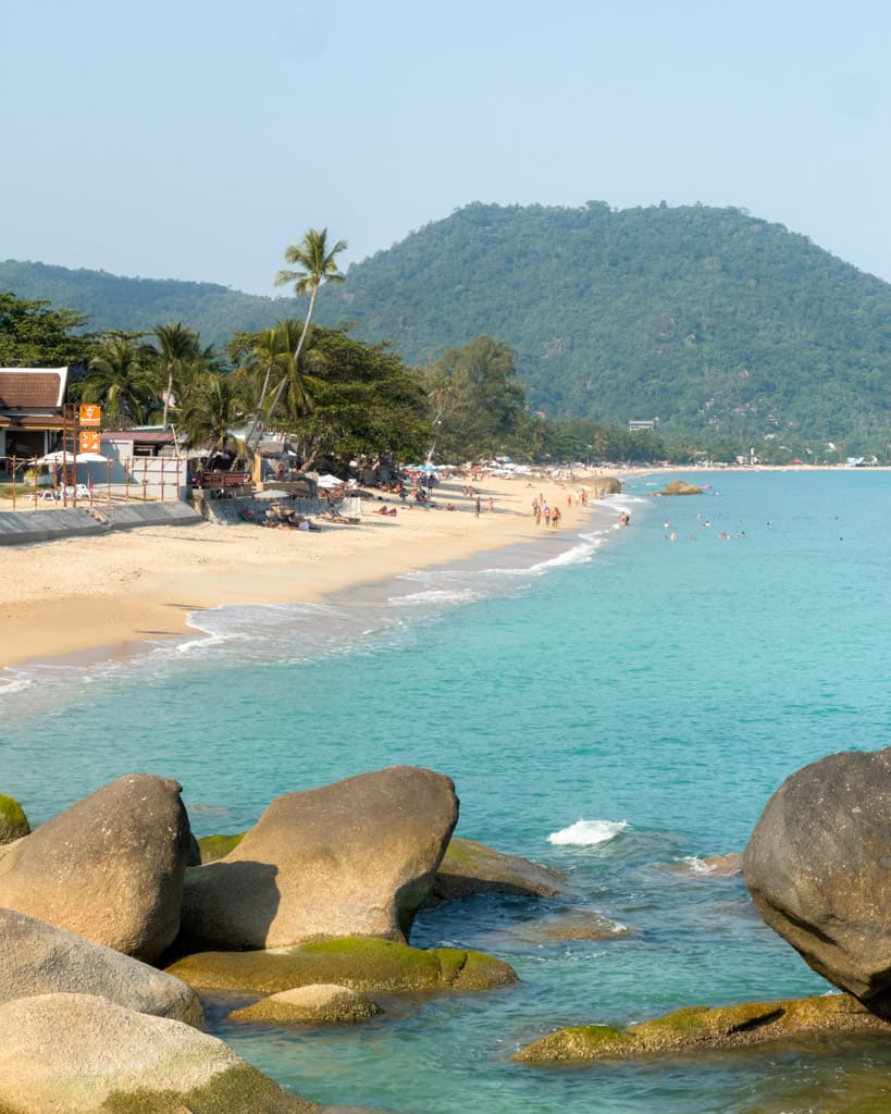 Lamai Beach seen from the southern end