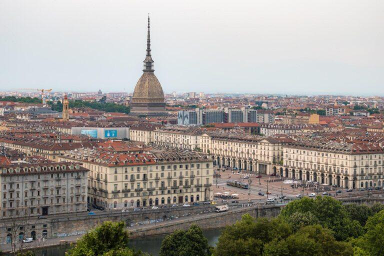 View across Turin and the Mole Antonelliana